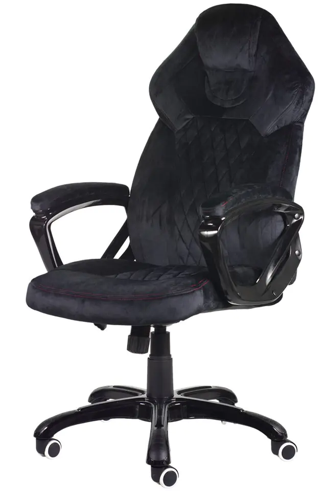⁨Fotel obrotowy do biurka SPIDER BLACK ALCANTARA⁩ w sklepie Wasserman.eu