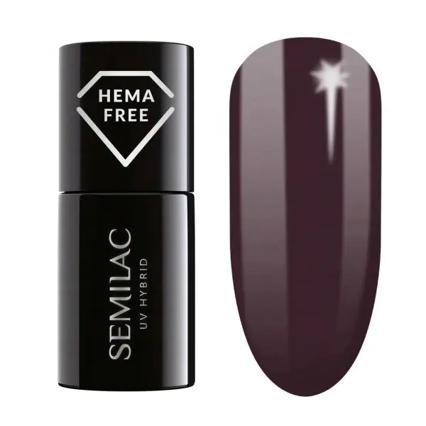 ⁨SEMILAC Gel polish 412 Earth Brown (HEMA free) 7ml⁩ at Wasserman.eu