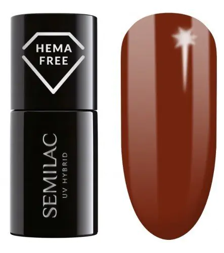 ⁨SEMILAC Lakier hybrydowy 418 Red Hot Beach (HEMA free) 7ml⁩ w sklepie Wasserman.eu