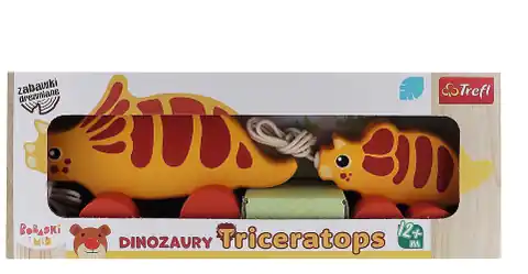 ⁨Zabawka drewniana Dinozaur Triceratops⁩ w sklepie Wasserman.eu
