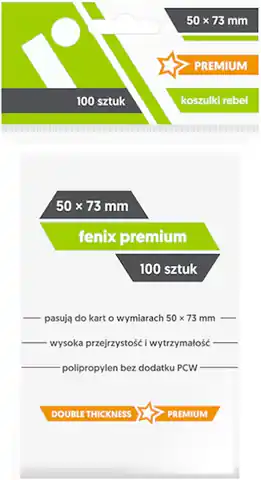 ⁨Card sleeve 50x73mm Fenix Premium 100 pieces⁩ at Wasserman.eu