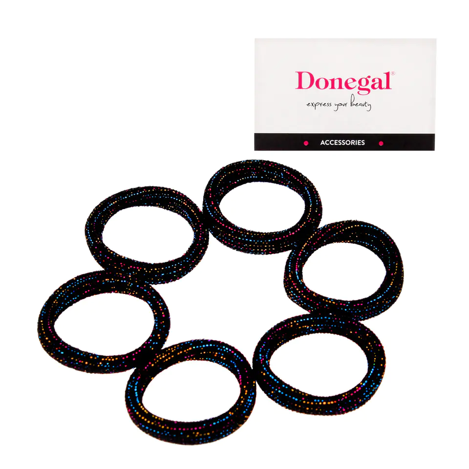 ⁨DONEGAL Hair ornaments - terry (FA-5691) 1op.-4pcs⁩ at Wasserman.eu