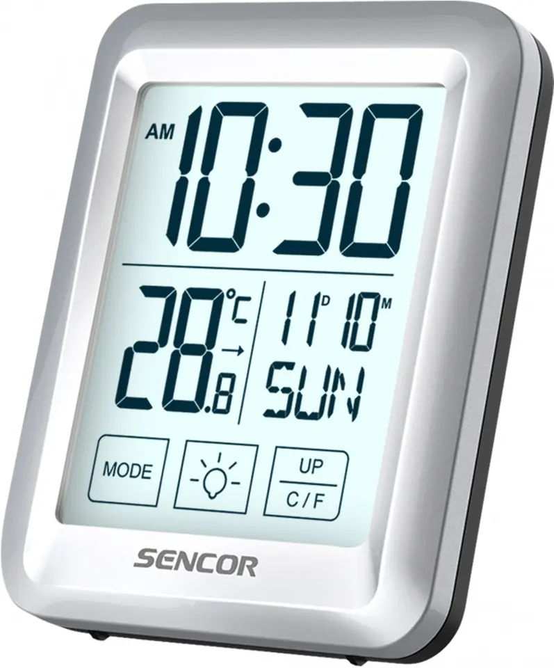 ⁨Room thermometer with watch SENCOR SWS 1918 Alarm clock⁩ at Wasserman.eu