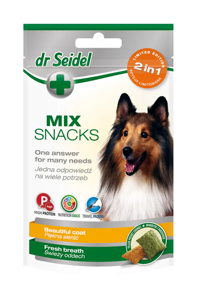 DR SEIDEL SMAKOŁYKI MIX 2w1 na piekną sierść & świeży oddech dla psów 90 g w sklepie Wasserman.eu