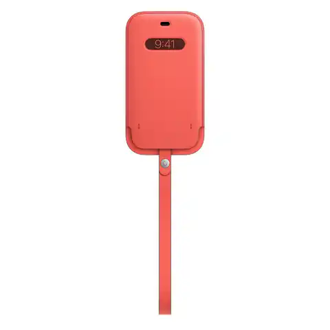 ⁨Etui Apple MHYA3ZM/A iPhone 12/12 Pro MagSafe różowy/pink Leather Case⁩ w sklepie Wasserman.eu
