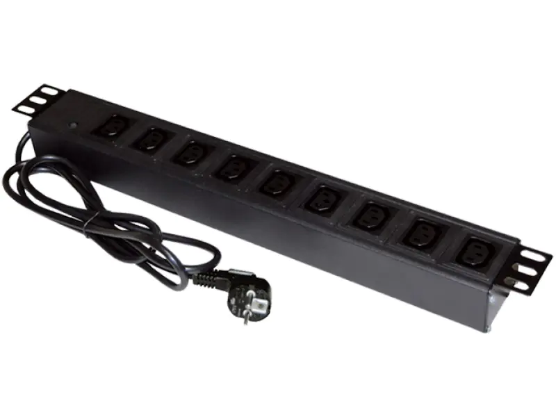 ⁨Power strip A-LAN PZ011 (9 x C13; 1,8m; black)⁩ at Wasserman.eu