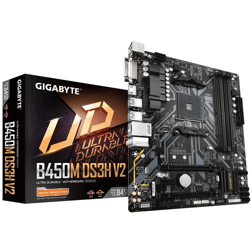 B450M DS3H V2 AM4 4DDR4 HDMI/DVI M.2 uATX at Wasserman.eu