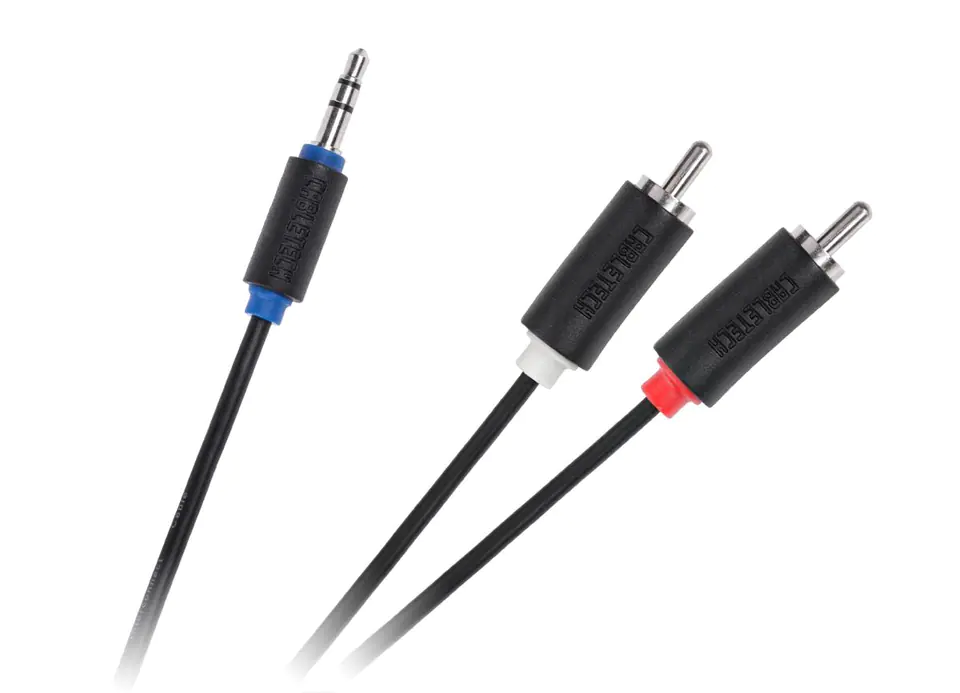 ⁨Kabel Jack 3.5-2RCA 1.8m Cabletech standard⁩ w sklepie Wasserman.eu