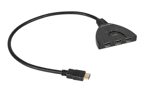 ⁨Złącze switch HDMI na kablu 1 wyj./3 wej. (1LL)⁩ w sklepie Wasserman.eu