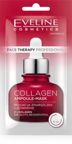 ⁨Eveline Face Therapy Professional Maska-ampułka Collagen 8ml⁩ w sklepie Wasserman.eu