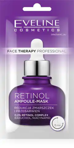 ⁨Eveline Face Therapy Professional Maska-ampułka Retinol 8ml⁩ w sklepie Wasserman.eu