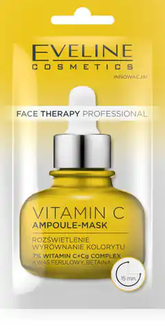 ⁨Eveline Face Therapy Professional Maska-ampułka Vitamin C 8ml⁩ w sklepie Wasserman.eu