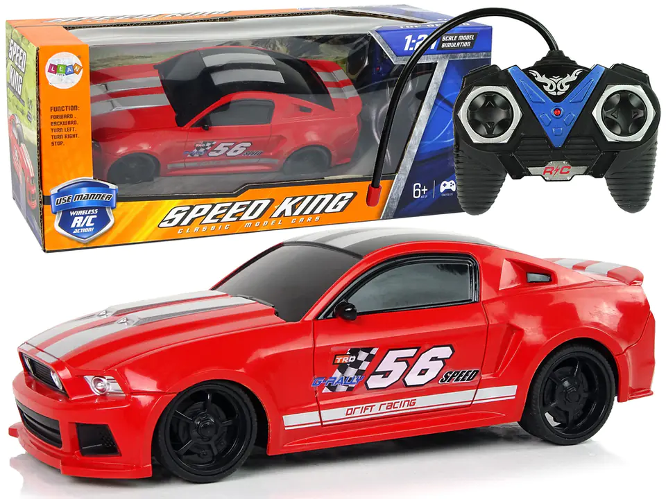 ⁨Auto Sportowe R/C 1:24 Wyścigi Czerwone Przyciemniane Szyby⁩ w sklepie Wasserman.eu