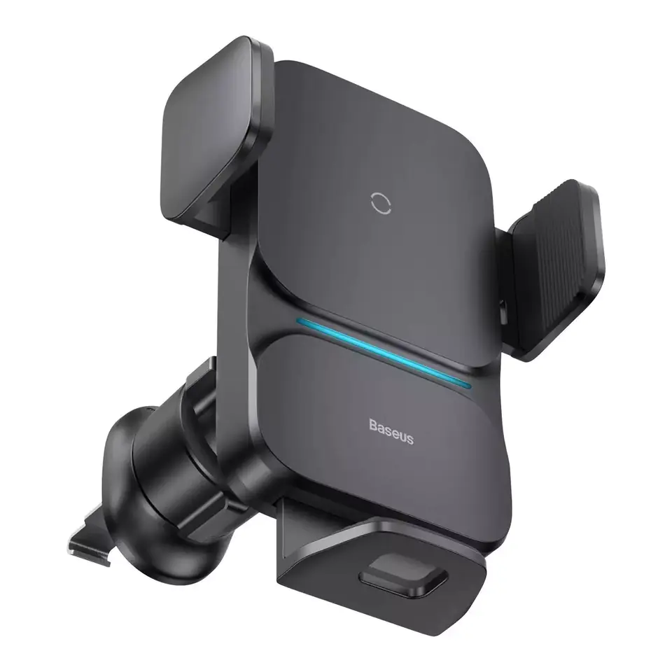 ⁨Uchwyt samochodowy X05 z ładowaniem QI do kratki Vent Car Mount Wireless Charger 15W do auta Black⁩ w sklepie Wasserman.eu