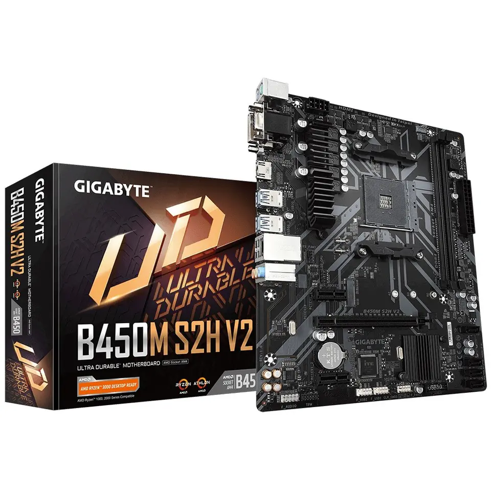 B450M S2H V2 AM4 2DDR4 HDMI/DVI/VGA M.2 uATX at Wasserman.eu