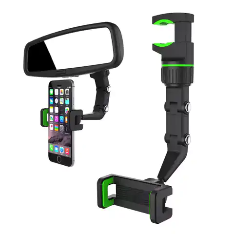⁨Adjustable Car Rearview Mirror Holder for Smartphone⁩ at Wasserman.eu