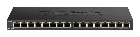 ⁨D-Link DGS-1016S Netzwerk-Switch Unmanaged Gigabit Ethernet (10/100/1000) Schwarz⁩ im Wasserman.eu