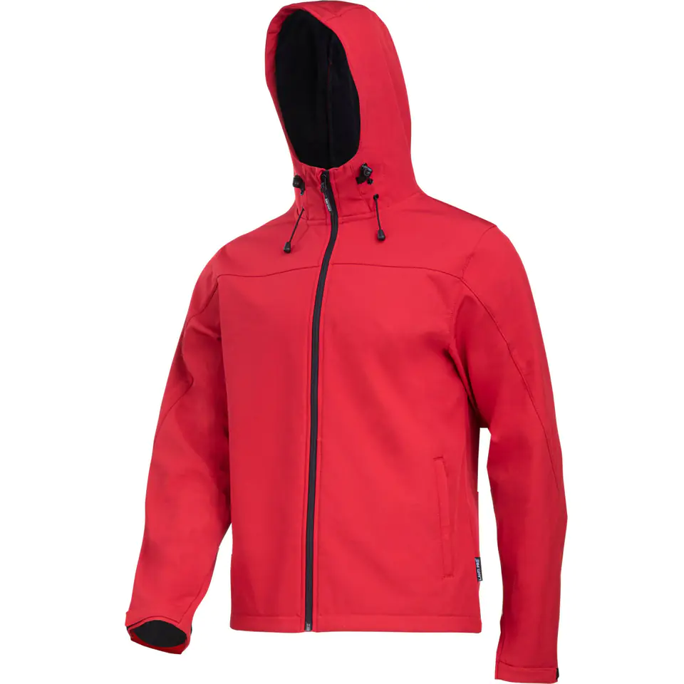 ⁨Softshell jacket with caps. red, "l", ce, lahti⁩ at Wasserman.eu