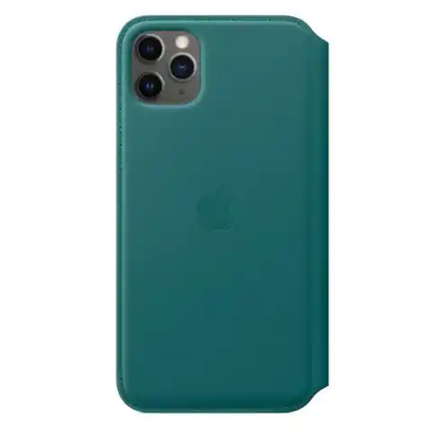 ⁨Apple Case MY1Q2ZM/A iPhone 11 Pro Max Peacock Pen/Blue Leather Book⁩ at Wasserman.eu