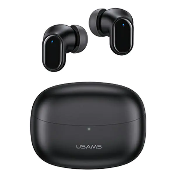 ⁨USAMS Słuchawki Bluetooth 5.1 TWS BH series bezprzewodowe czarny/black BHUBH01⁩ w sklepie Wasserman.eu