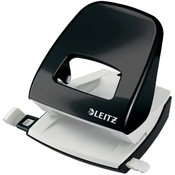 ⁨Punch 5008 LEITZ WOW metallic black 30sheets, 10 years warranty, 50081095⁩ at Wasserman.eu