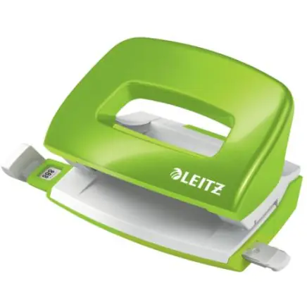 ⁨Mini metal hole punch Leitz WOW, green, 10 sheets 50601054⁩ at Wasserman.eu