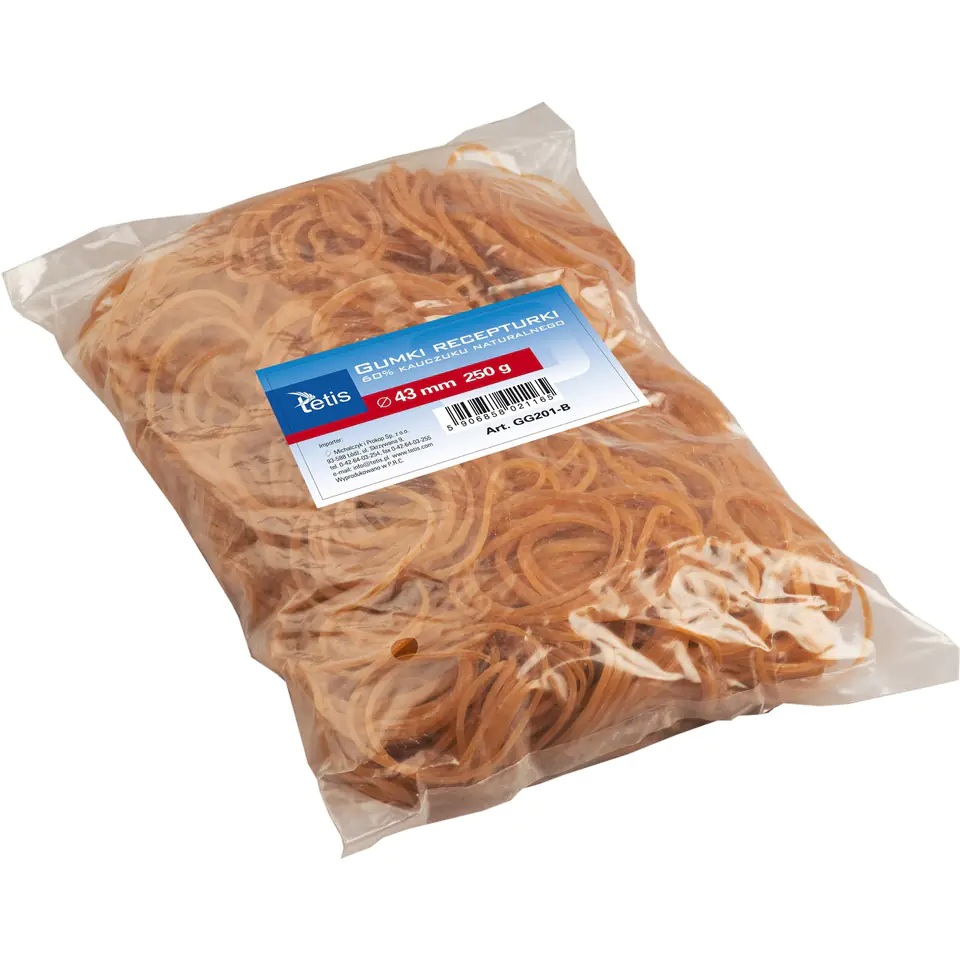 ⁨Rubber bands 43mm 250g GG201-B TETIS⁩ at Wasserman.eu