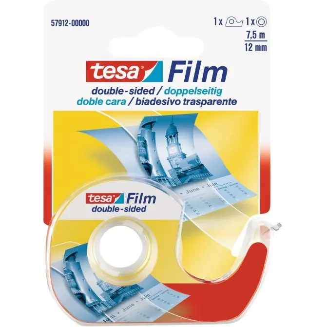 ⁨TESAfilm Office Tape Double-sided 7.5m x12mm 57912-00000-01⁩ at Wasserman.eu