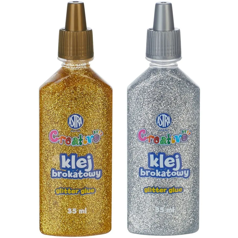 ⁨Glitter glue 35ml gold/silver 332118001 ASTRA⁩ at Wasserman.eu