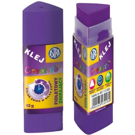 ⁨Violet glue CREATIVO 12g triangular stick 401113003⁩ at Wasserman.eu