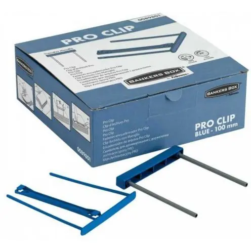 ⁨Document clip PRO blue 50pcs FELLOWES 89801⁩ at Wasserman.eu