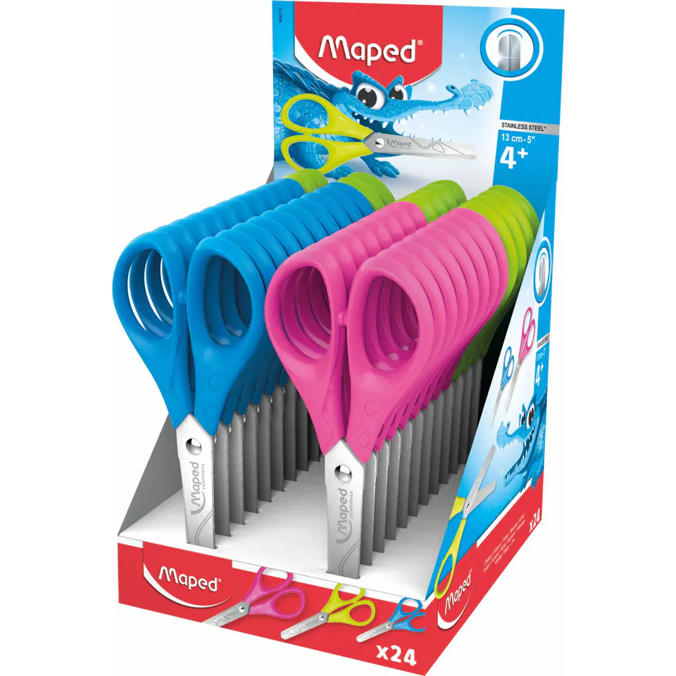 ⁨Scissors ESSENTIALS school 13cm MAPED 464212⁩ at Wasserman.eu