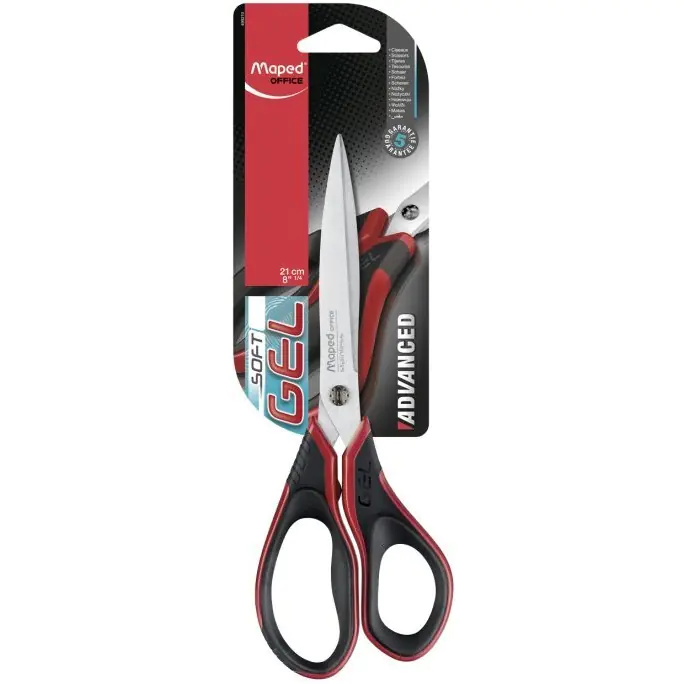 ⁨Scissors ADVANCED GEL 21cm asymmetrical MAPED 499210⁩ at Wasserman.eu