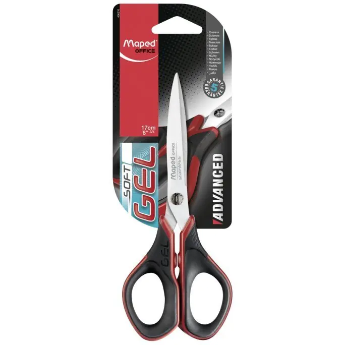 ⁨Scissors ADVANCED GEL 17cm symmetrical MAPED 496210⁩ at Wasserman.eu