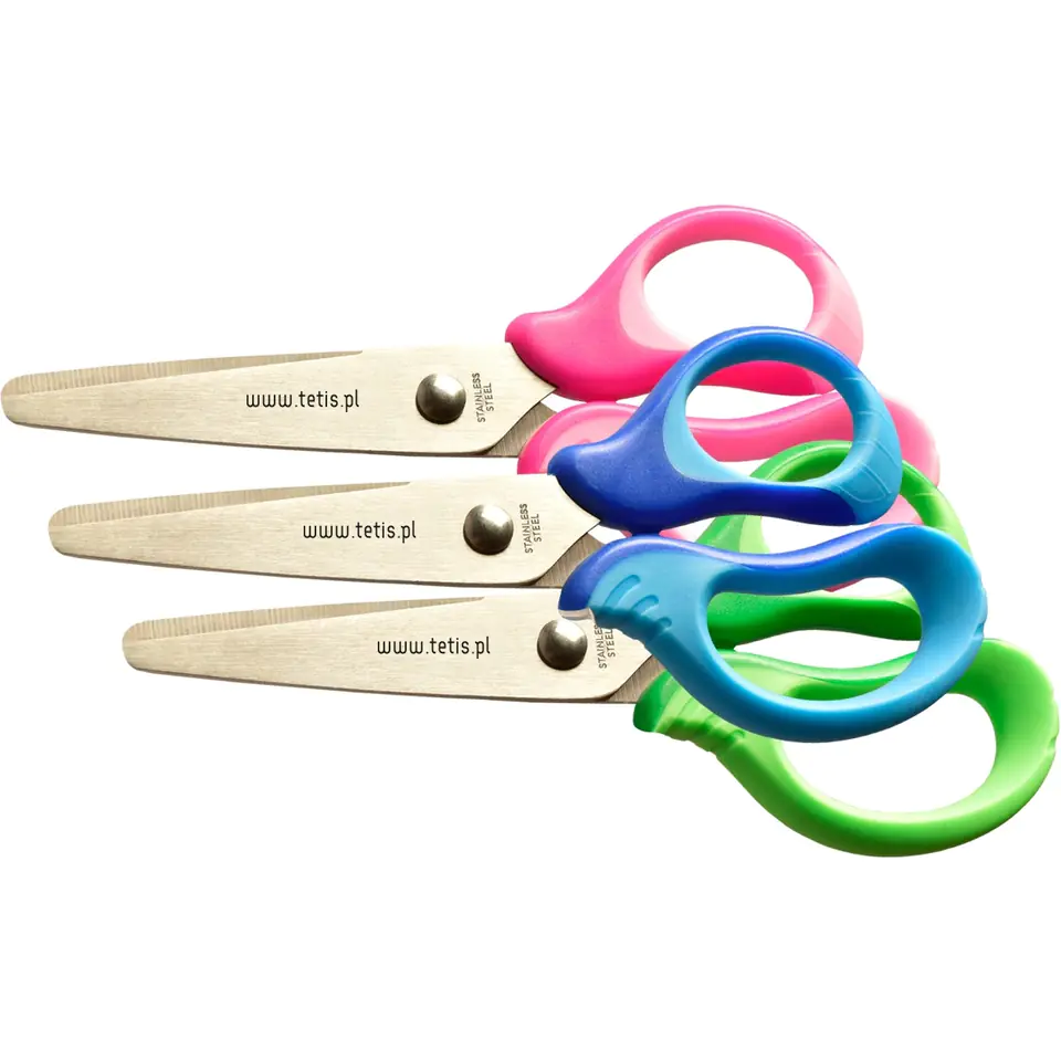 ⁨School scissors 5' mix 3kol. GN255-M TETIS⁩ at Wasserman.eu