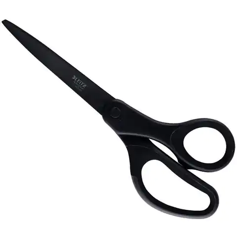 ⁨LEITZ non-sticky titanium scissors 205mm black 54206095⁩ at Wasserman.eu