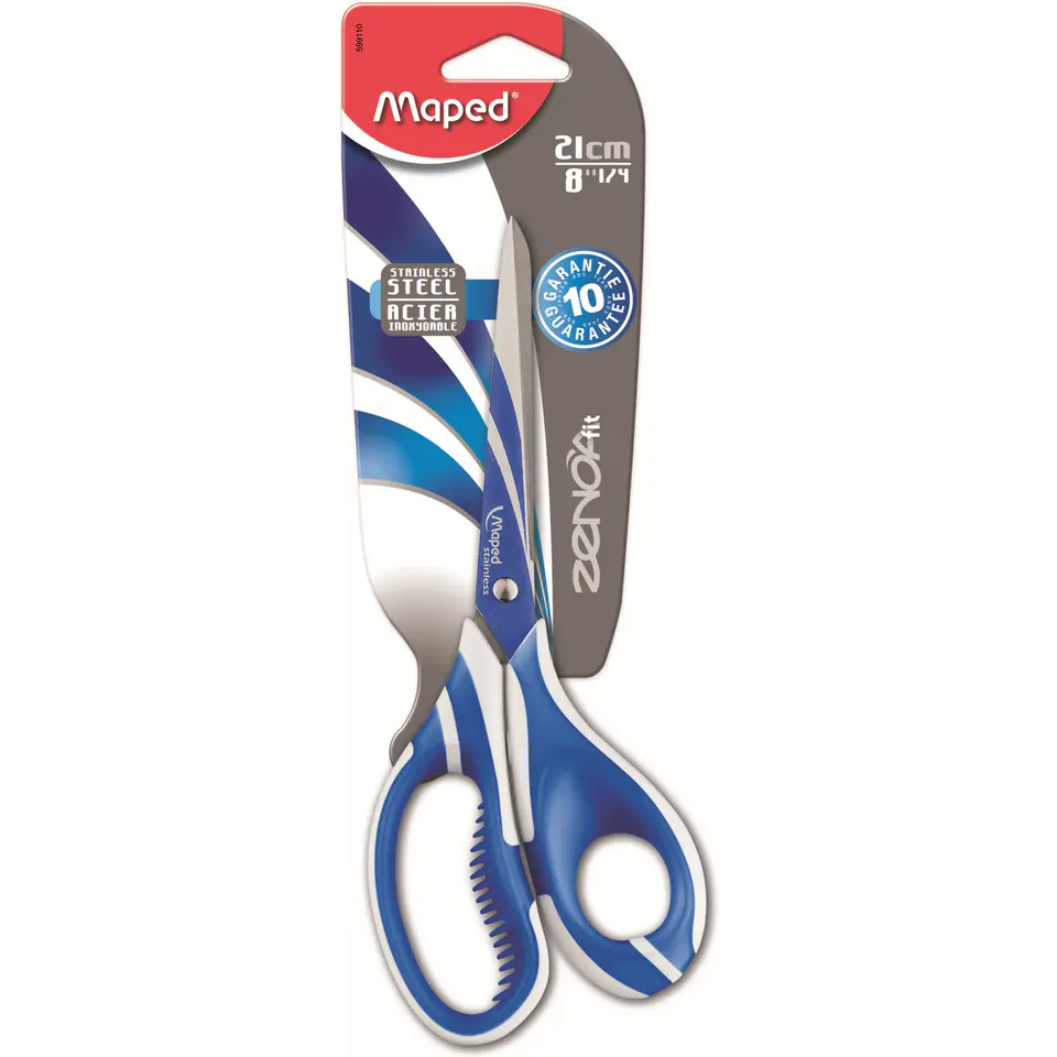 ⁨Zenoa Fit Asymmetrical Scissors 21cm 599110 MAPED⁩ at Wasserman.eu