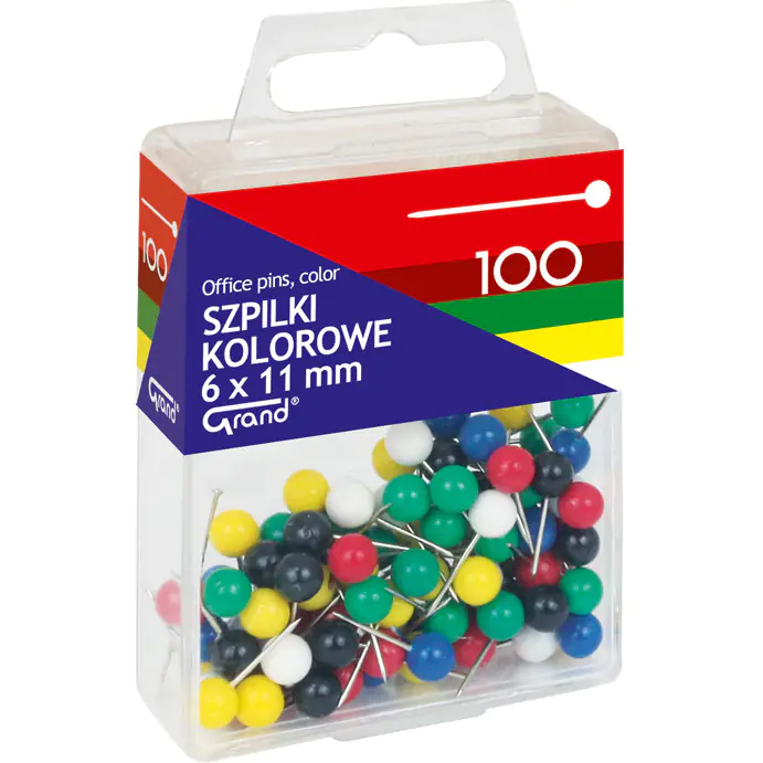 ⁨Colour pins 6x11mm 100 T4 110-1672 GRAND⁩ at Wasserman.eu