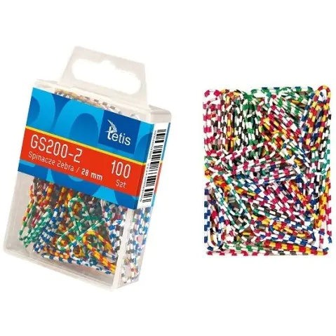 ⁨Round zebra clips 28mm (100pcs) GS200-Z TETIS⁩ at Wasserman.eu