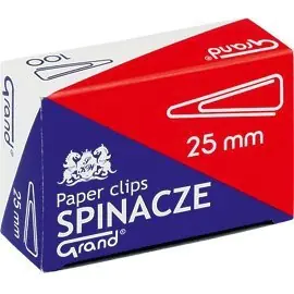 ⁨Spinacz T-25 mm GRAND trójkątny 10op x 100sztuk 110-1385⁩ w sklepie Wasserman.eu