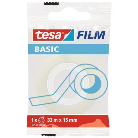 ⁨TESA BASIC tape 15x33m 58542-0000-00⁩ at Wasserman.eu