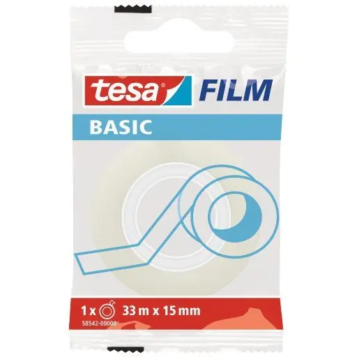 ⁨Taśma biurowa TESA BASIC 15x33m 58542-0000-00⁩ w sklepie Wasserman.eu