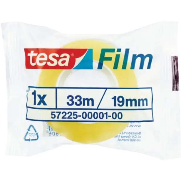 ⁨Taśma TESA FILM STANDARD 33m x 19mm 57225⁩ w sklepie Wasserman.eu