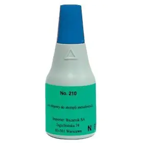 ⁨Ink cartridge NORIS 210 metal blue 25ml for metal stamps NO210NI⁩ at Wasserman.eu