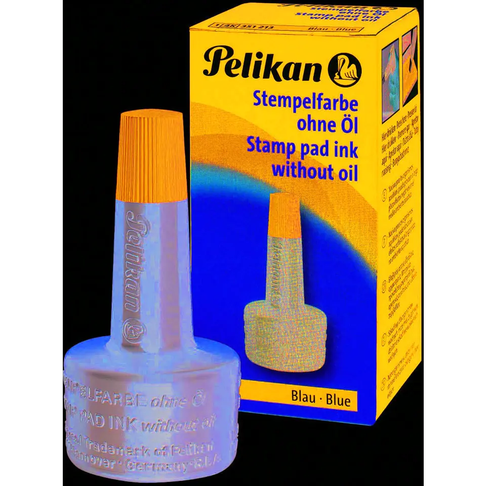 ⁨Stamp ink 28ml blue PELIKAN 351213⁩ at Wasserman.eu