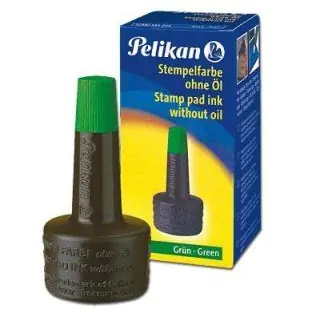 ⁨Tusz do stempli 28ml zielony PELIKAN 351239⁩ w sklepie Wasserman.eu