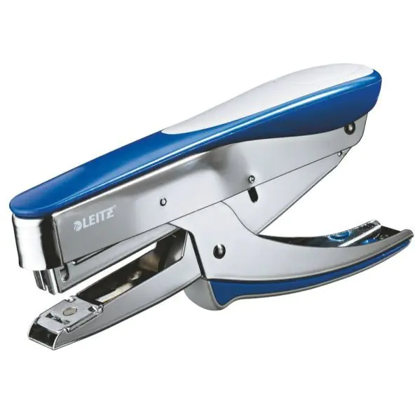 ⁨Scissor stapler metallic blue (24/6) 30sheets 55480033 LEITZ⁩ at Wasserman.eu