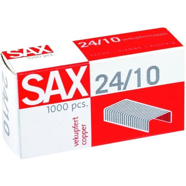 ⁨Staples SAX 24/10 copper (1000)⁩ at Wasserman.eu