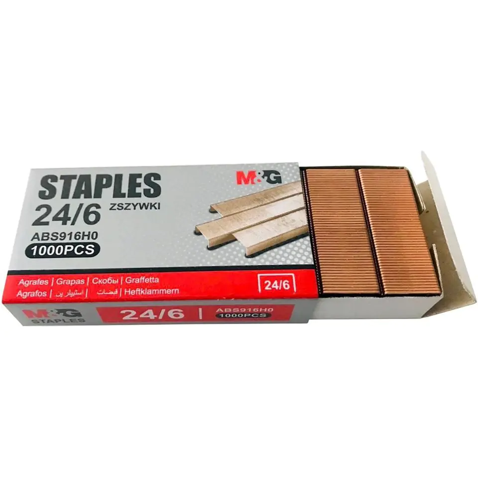 ⁨Staples M&G 24/6 copper⁩ at Wasserman.eu