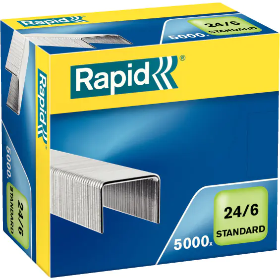 ⁨Zszywki 24/6 Standard (5000sz.) 24859800 RAPID⁩ w sklepie Wasserman.eu